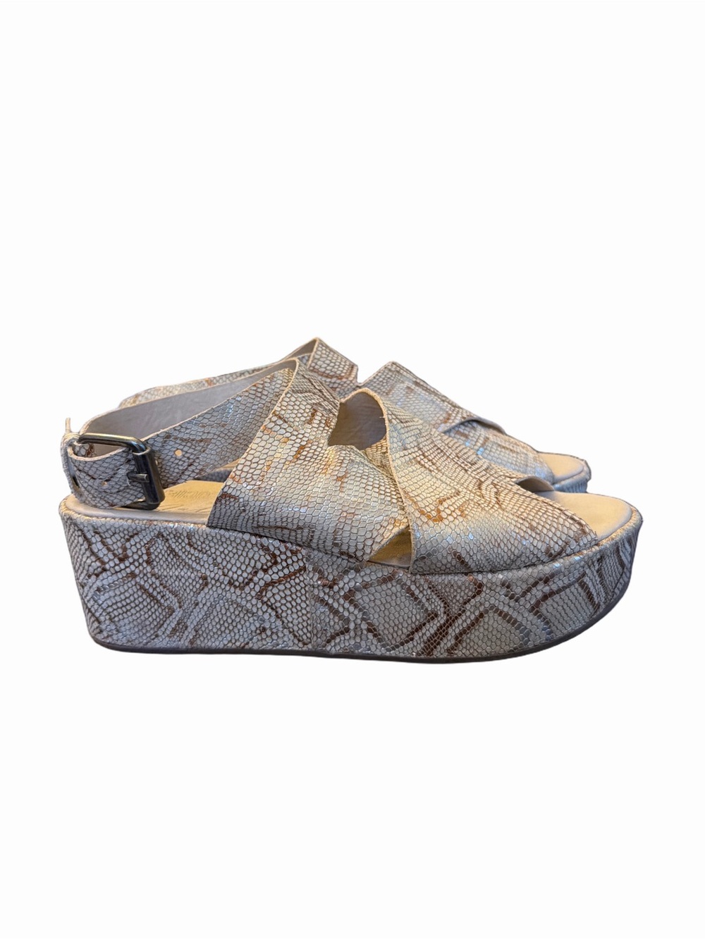 Amuse Society x Matisse Runaway Platform Sandals Snake Print. Size 8